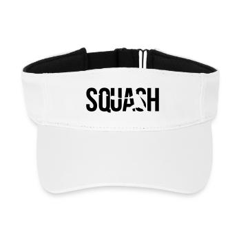 squash tennis - Recyceltes Visor Cap - Weiß - Vorne