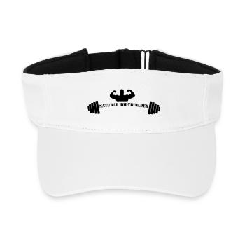 Workout Day - Recyceltes Visor Cap - Weiß - Vorne