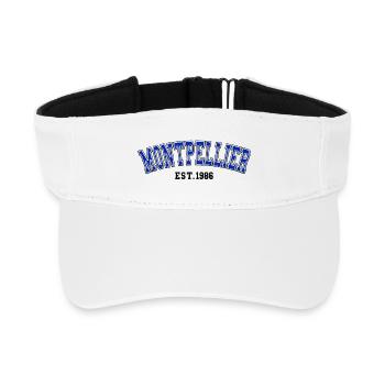 Montpellier fondé en 1986 - Visière de sport recyclée - blanc - Devant