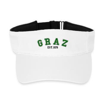 Graz Est. 1976 - Recycled Sun Visor Cap - white - Front