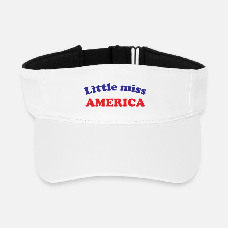 Miss America - Recyceltes Visor Cap - Weiß