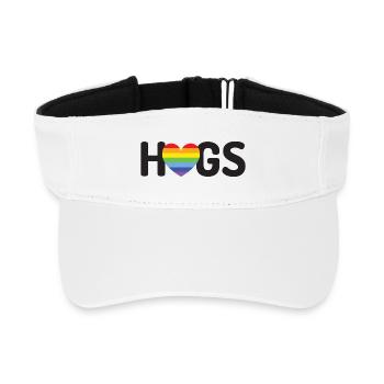 LGBT-Umarmungen - Recyceltes Visor Cap - Weiß - Vorne