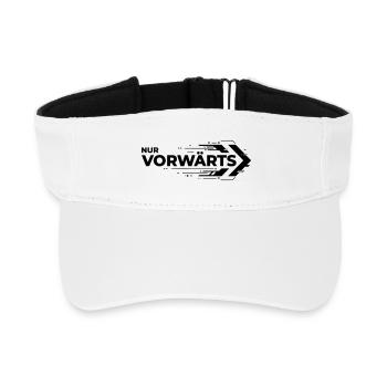 Nur Vorwärts - Recyceltes Visor Cap - Weiß - Vorne