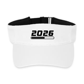 2026 Loading - Recyceltes Visor Cap - Weiß - Vorne