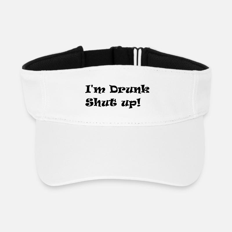 I'm drunk - Recycled Sun Visor Cap - white
