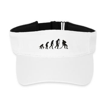 Evolution der Feldhockey - Recyceltes Visor Cap - Weiß - Vorne
