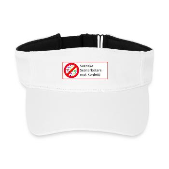 Ouvriers suédois sur fond blanc - Visière de sport recyclée - blanc - Devant