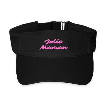 Pretty Neon Pink Mom - Recycled Sun Visor Cap - black - Front