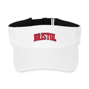 Bristol Varsity Schriftzug - Recyceltes Visor Cap - Weiß - Vorne