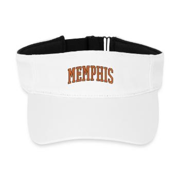 Memphis Varsity Arc Logo - Recycled Sun Visor Cap - white - Front