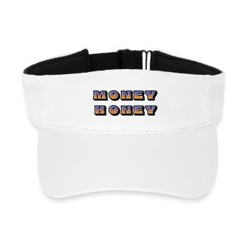 Money Honey Gradient Retro - Recycled Sun Visor Cap - white - Front