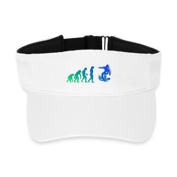 Ein Motiv nur für Snowboard - Recyceltes Visor Cap - Weiß - Vorne