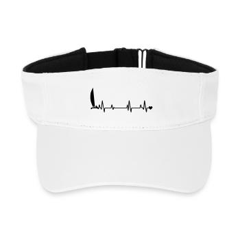 Sailboat - Recycled Sun Visor Cap - white - Front