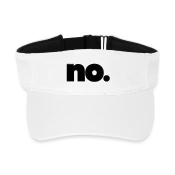 I choose - Recycled Sun Visor Cap - white - Front