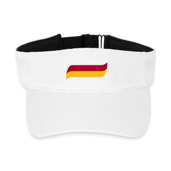Sari Kirmizi - Recyceltes Visor Cap - Weiß - Vorne
