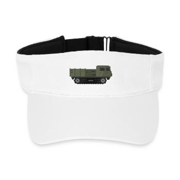 Militär-LKW - Recyceltes Visor Cap - Weiß - Vorne