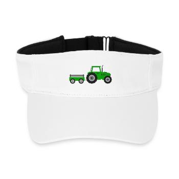 Ferme à tracteurs - Visière de sport recyclée - blanc - Devant