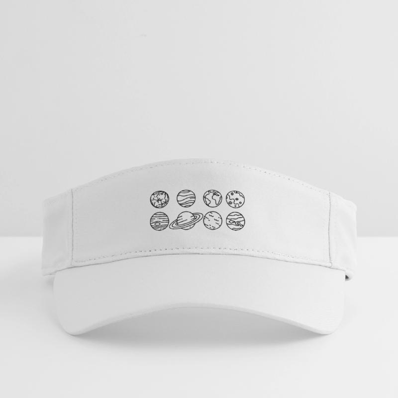 Solar System Planets – Solar System Space Recycled Sun Visor Cap