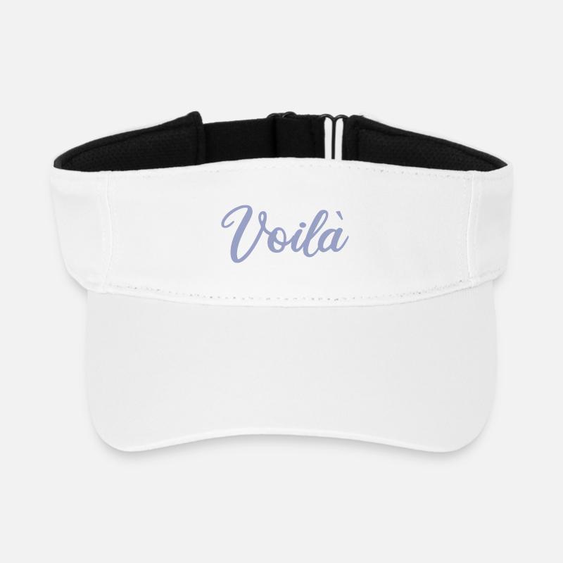 Voilà - violett - Recyceltes Visor Cap - Weiß