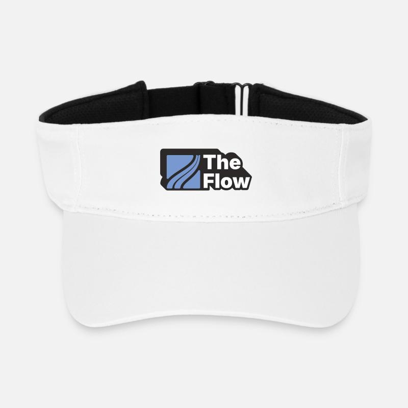 The Flow Pattern Design - Recycled Sun Visor Cap - white