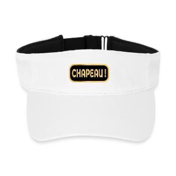 Hut - Recyceltes Visor Cap - Weiß - Vorne