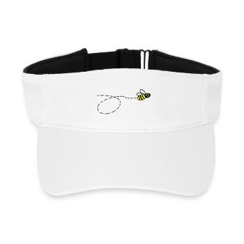 Flotte abeille 2 - Visière de sport recyclée - blanc - Devant
