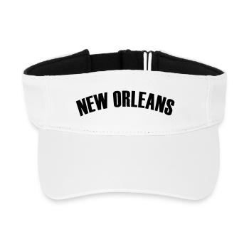 new orleans shirt - Recyceltes Visor Cap - Weiß - Vorne