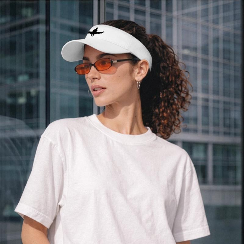 Karate oder Taekwondo Double Kick Schatten Recyceltes Visor Cap