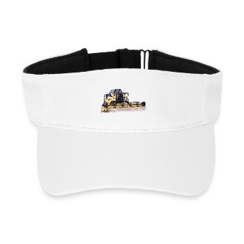 Mähdrescher CR Holland New - Recyceltes Visor Cap - Weiß - Vorne