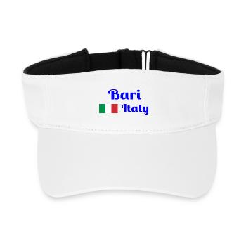 Bari Italia - Imprimés élégants - Visière de sport recyclée - blanc - Devant