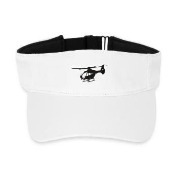 EC-135 - Helicopter - Recycled Sun Visor Cap - white - Front