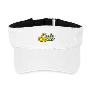 Kyiv Lettering Retro Look - Recycled Sun Visor Cap - white - Front