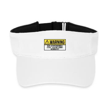 Geography - Recycled Sun Visor Cap - white - Front