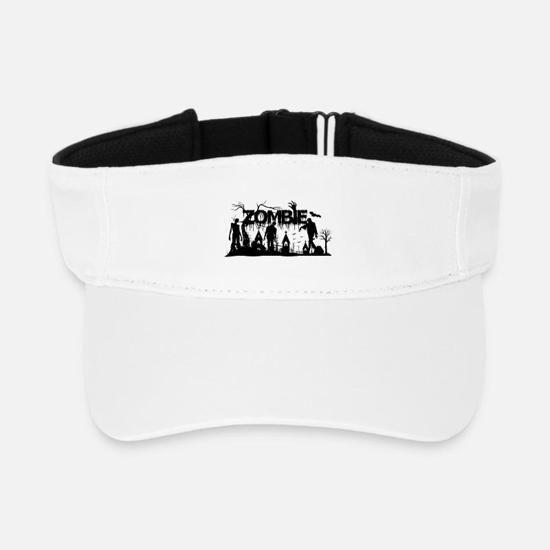 Zombie - Recyceltes Visor Cap - Weiß
