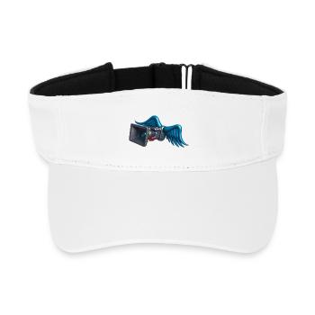 ANGELIC CAM – Ton & Bild - Recyceltes Visor Cap - Weiß - Vorne