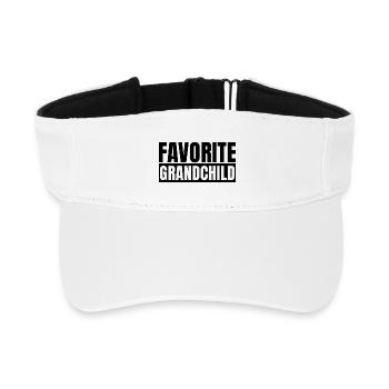 Favorite grandchild - Recycled Sun Visor Cap - white - Front