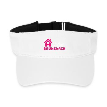 Please upload design - Recycled Sun Visor Cap - white - Front