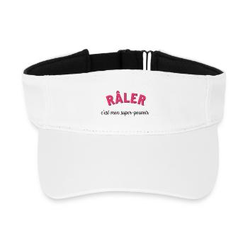 Humor – Klagen ist meine Superkraft - Recyceltes Visor Cap - Weiß - Vorne