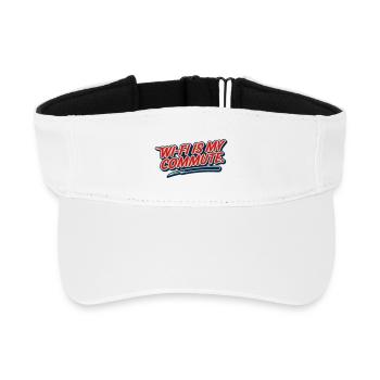 WLAN-Pendel, Hausaufgabe, Humor-Nerd, - Recyceltes Visor Cap - Weiß - Vorne