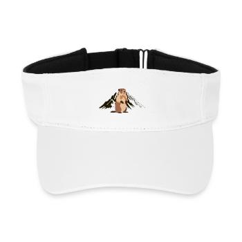 Alpen-Marmottier-Abenteuer - Recyceltes Visor Cap - Weiß - Vorne