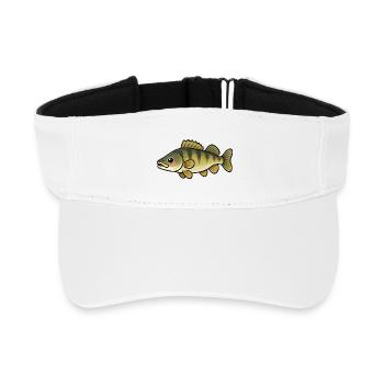 Niedliche Zander Kinder Angeldesign - Recyceltes Visor Cap - Weiß - Vorne