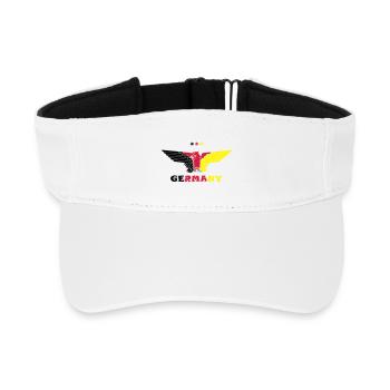 Deutschland Adler Germany colored - Recyceltes Visor Cap - Weiß - Vorne