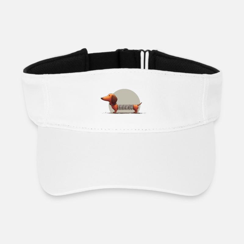 Slinkydackel - Recyceltes Visor Cap - Weiß