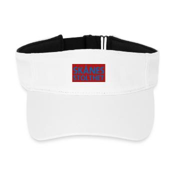 Der Stolz von Skåne - Recyceltes Visor Cap - Weiß - Vorne