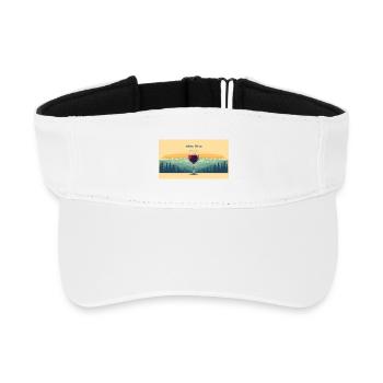 Wine time - Recycled Sun Visor Cap - white - Front
