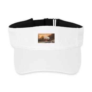 Fliegender Schotte im Winter - Recyceltes Visor Cap - Weiß - Vorne