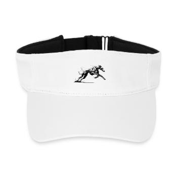 Galgo Ink 01 - Recyceltes Visor Cap - Weiß - Vorne