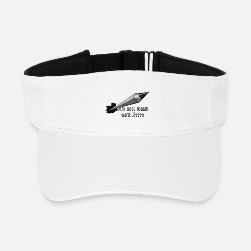 Ich bin hier der Stift - Recyceltes Visor Cap - Weiß