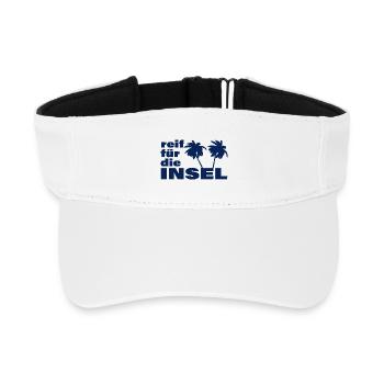 READY FOR THE ISLAND - Recycled Sun Visor Cap - white - Front