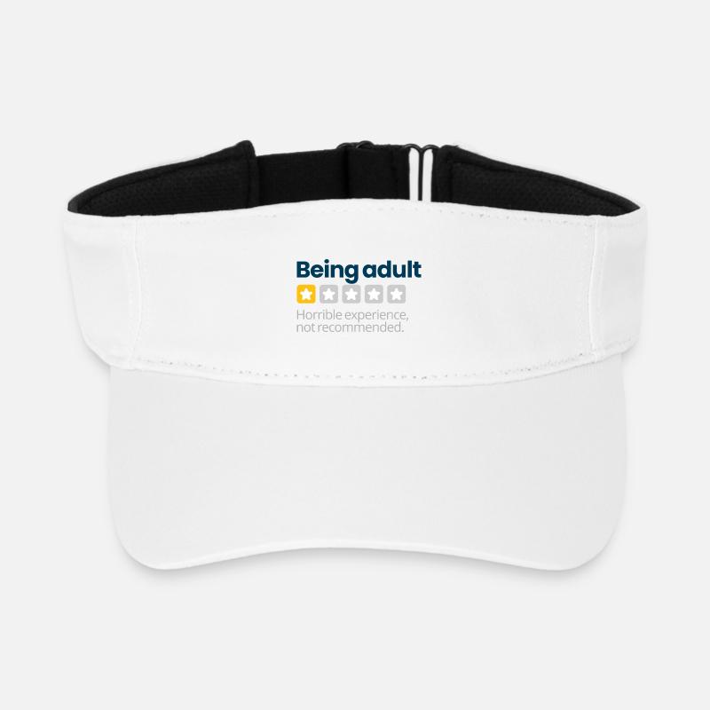 Erwachsen sein - Recyceltes Visor Cap - Weiß